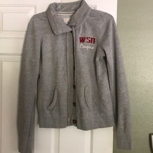 Washington State University button up sweatshirt